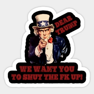 Dear trump Sticker